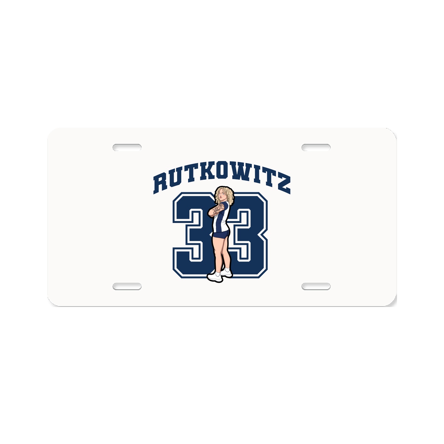 License Plate — Number in Classic