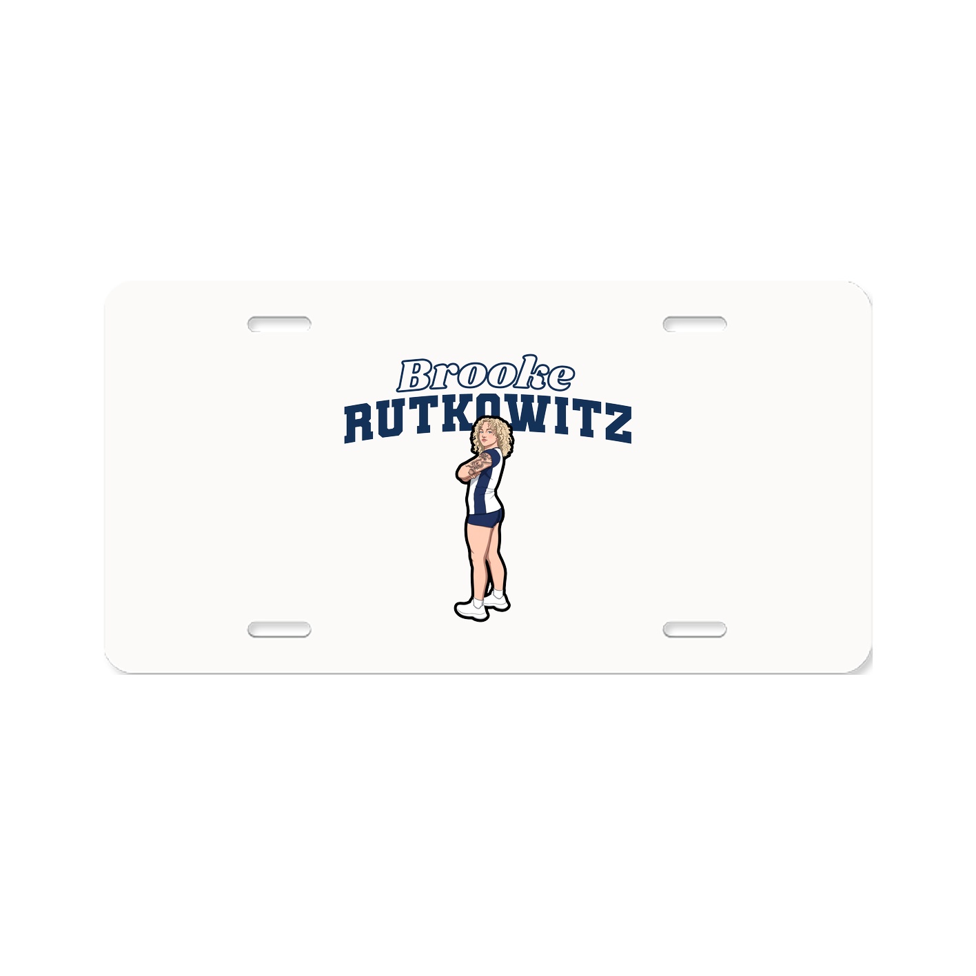 License Plate — Name Arch in Classic