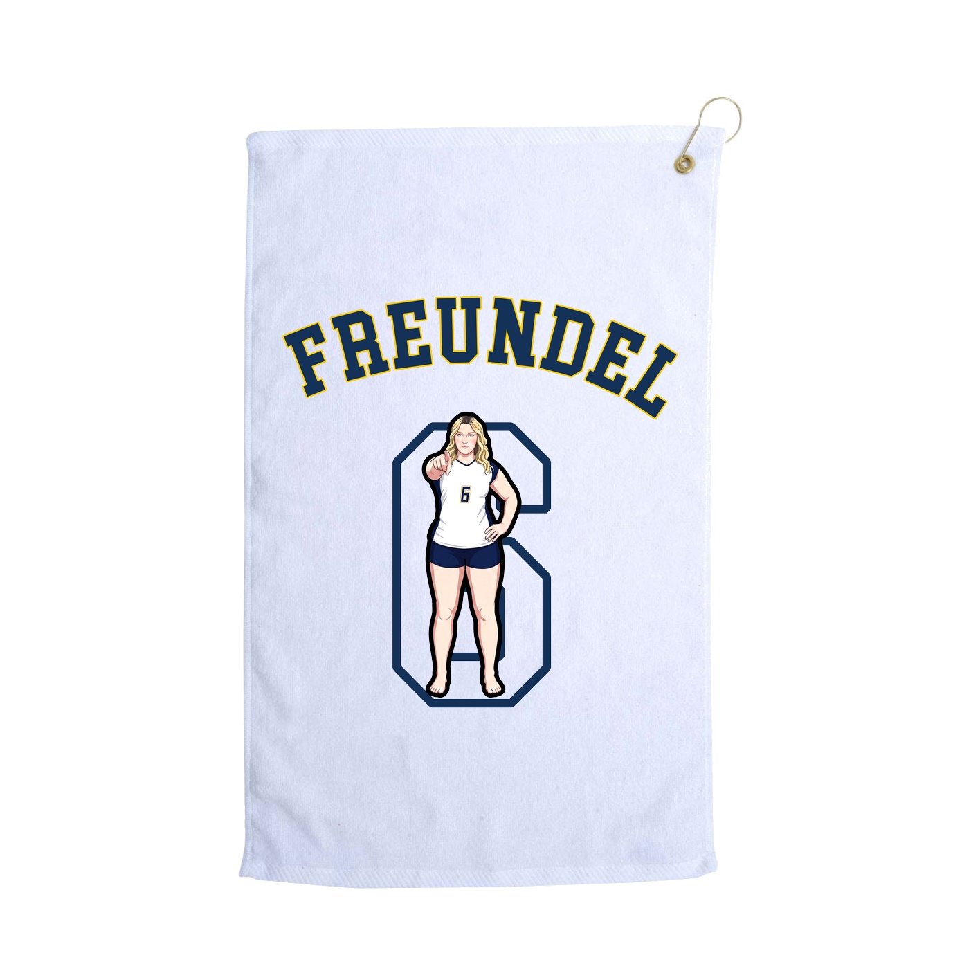 Golf Towel — Shirsey Arch in White