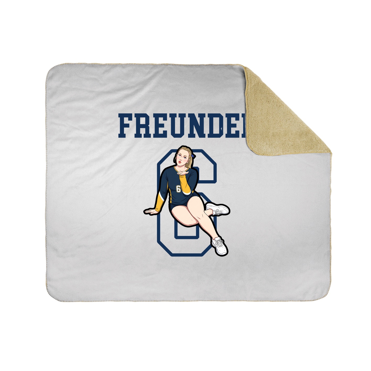 Throw Blanket — Shirsey in White