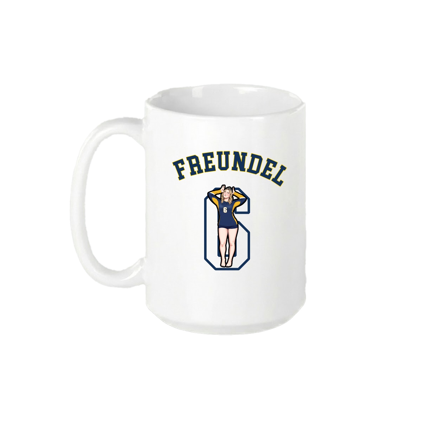 15oz Coffee Mug — Shirsey Arch in White