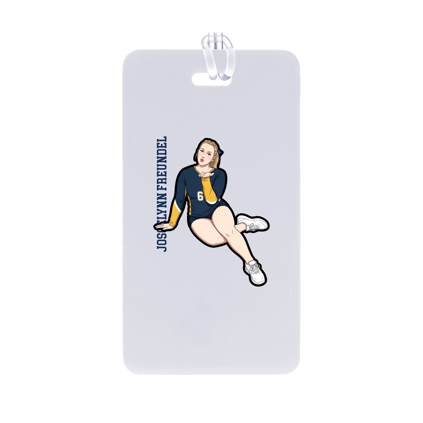 Bag Tag — Name Vertical in Classic