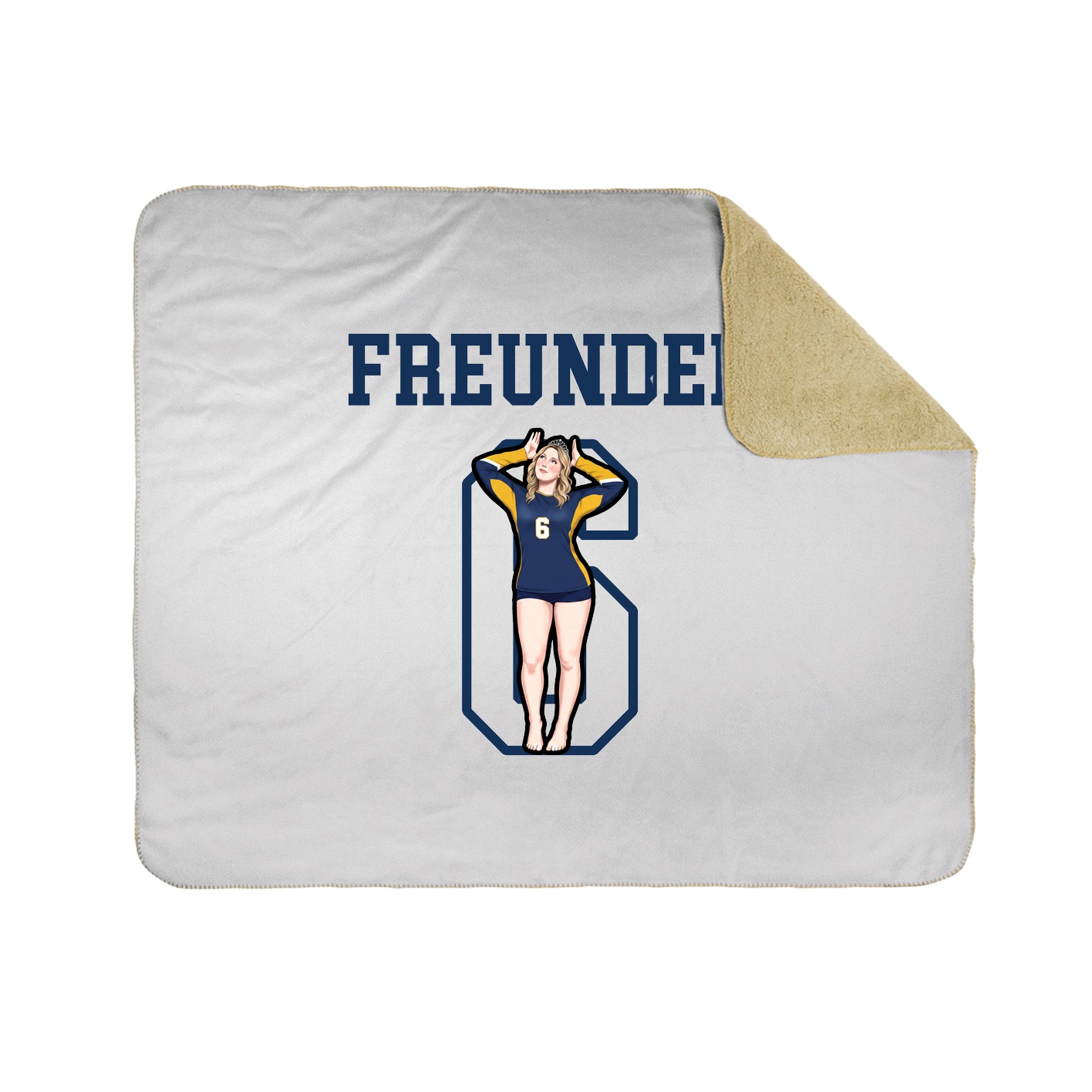 Throw Blanket — Shirsey in White