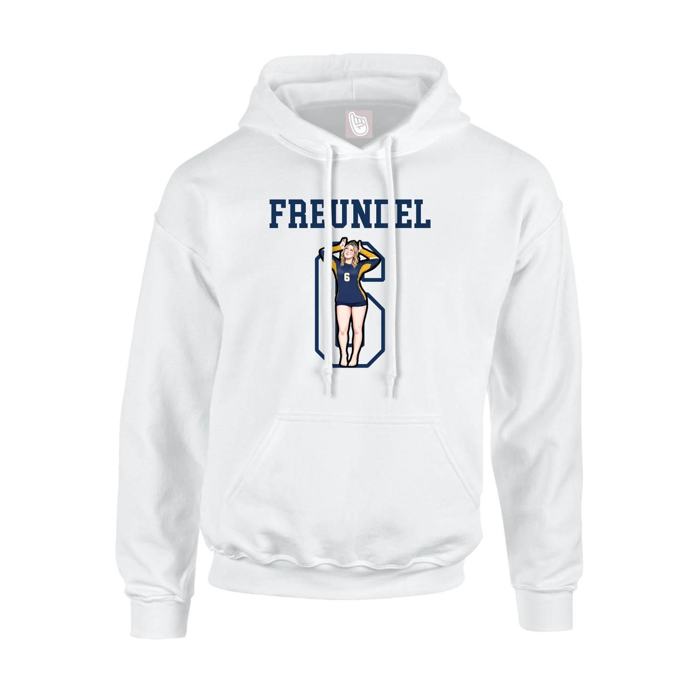Hoodie — Shirsey in White