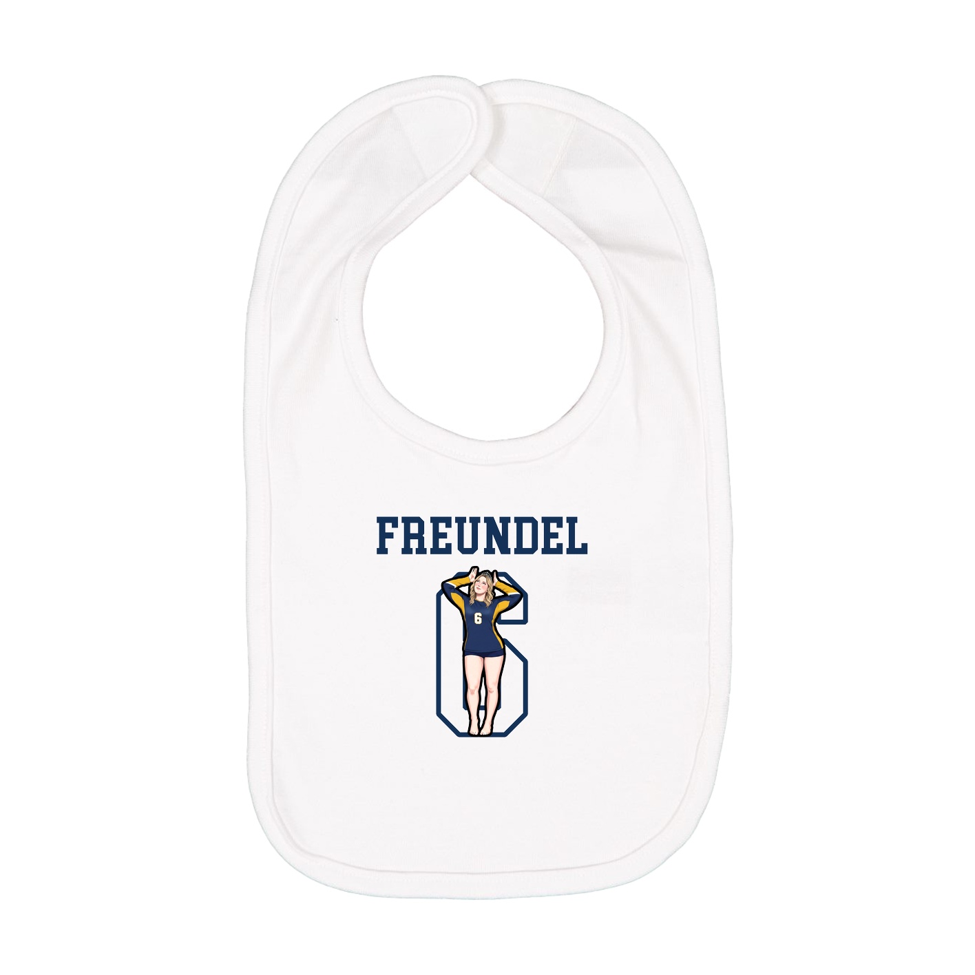 Infant Bib — Shirsey in White