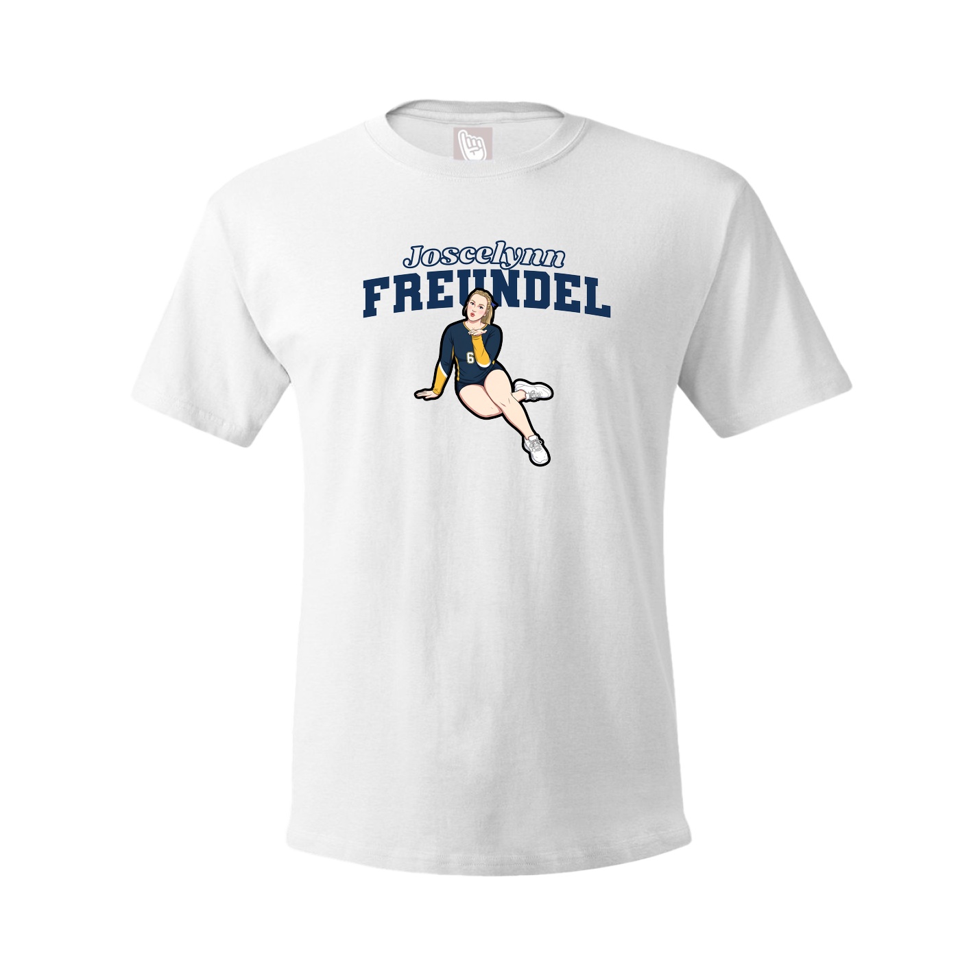 Youth Tee — Name Arch in White