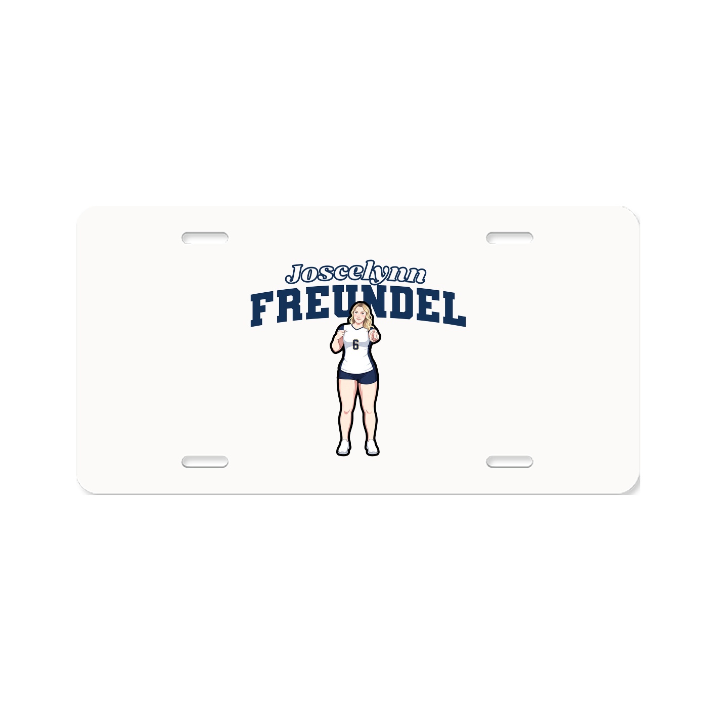 License Plate — Name Arch in Classic