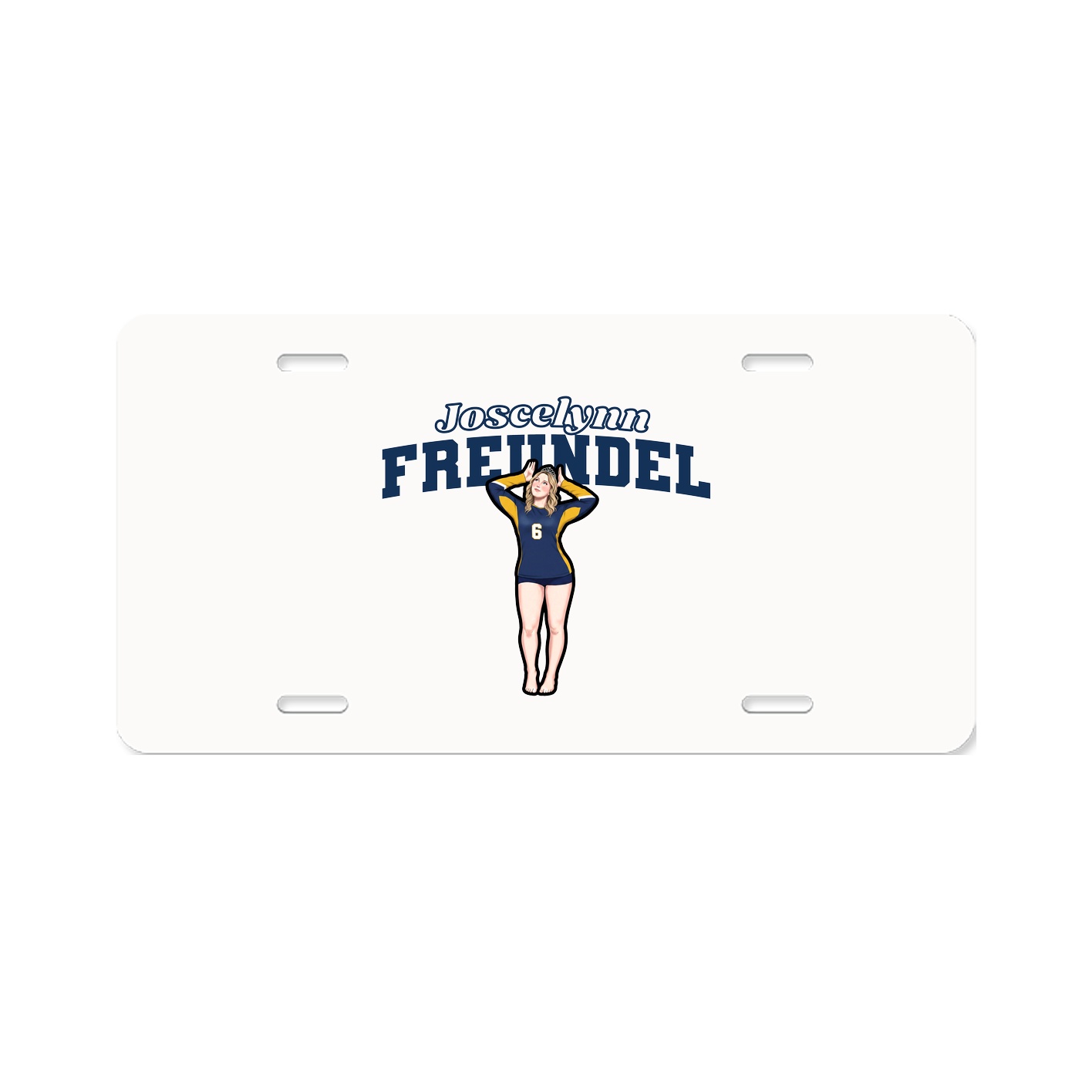 License Plate — Name Arch in Classic