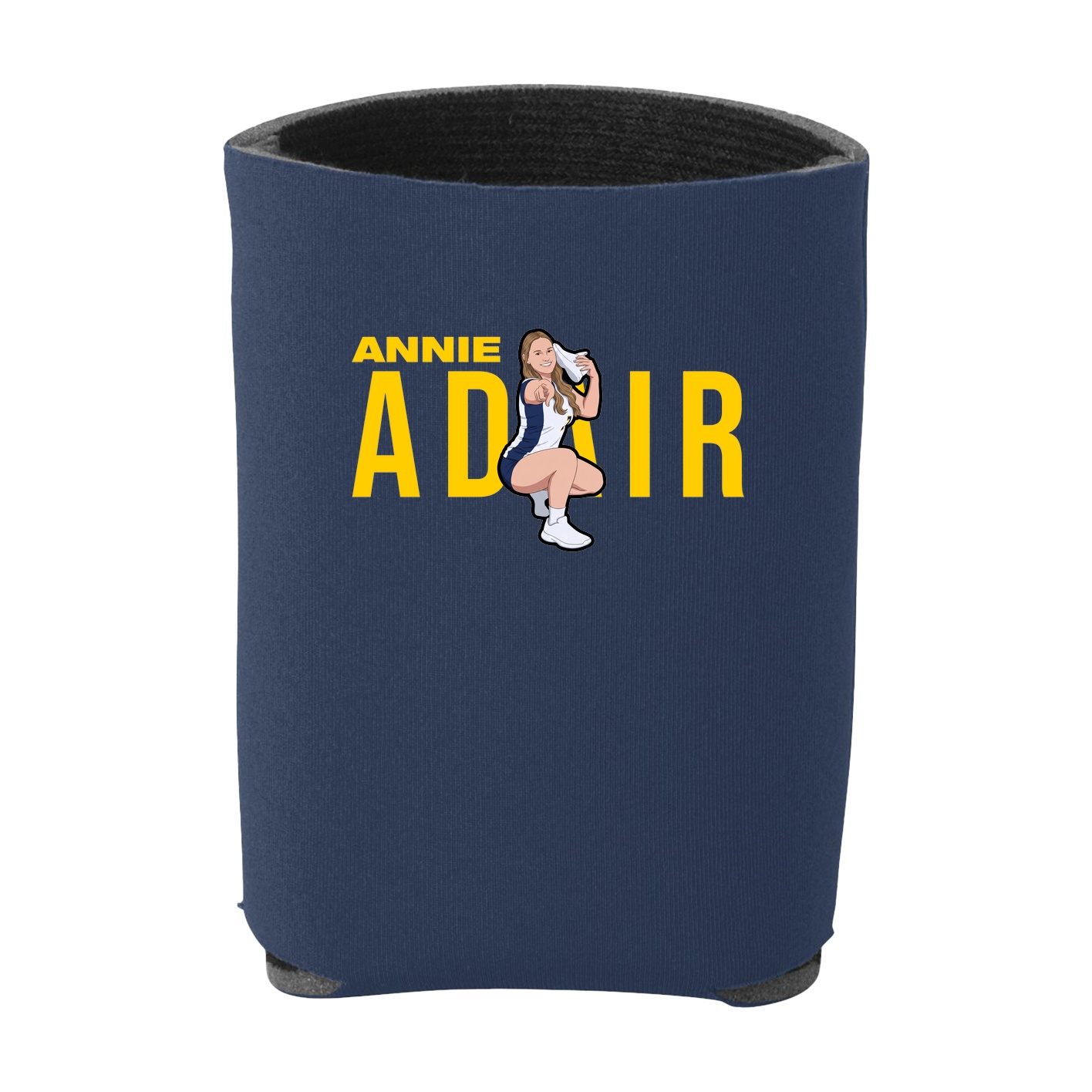 Can Holder — Player Name in Navy