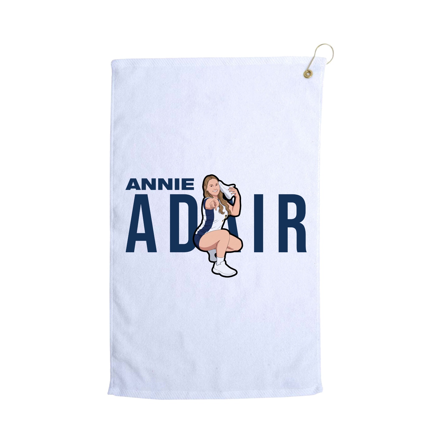 Golf Towel — Player Name in White