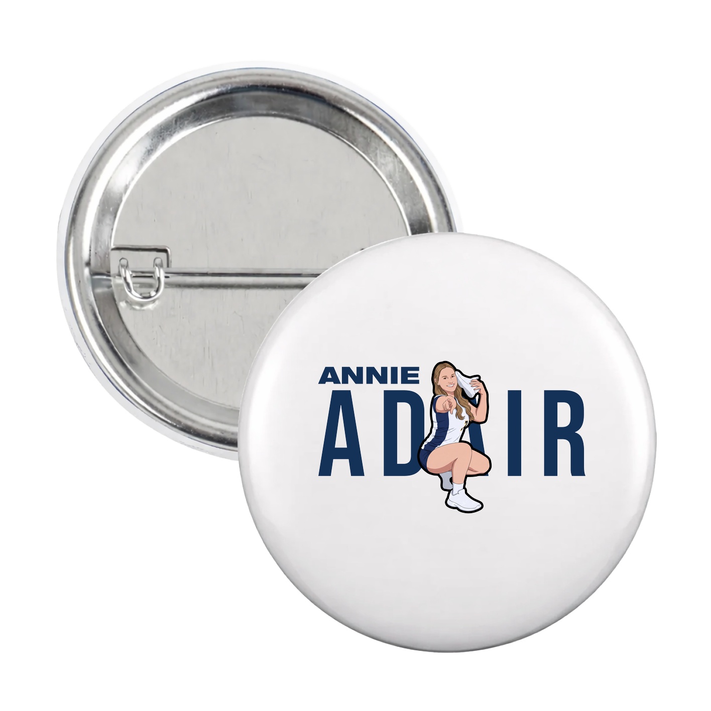 Game Day Button — Player Name in White