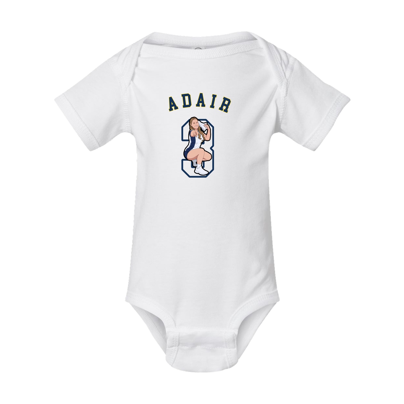 Baby Onesie — Shirsey Arch in White
