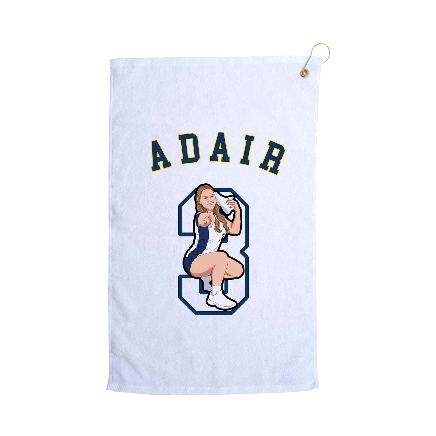 Golf Towel — Shirsey Arch in White