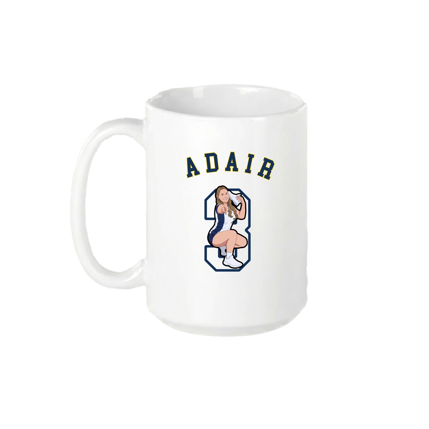 15oz Coffee Mug — Shirsey Arch in White