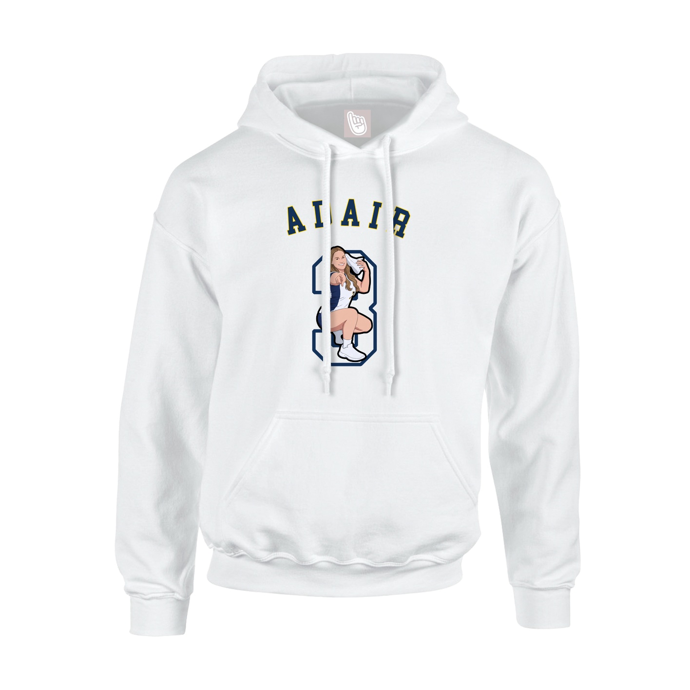 Hoodie — Shirsey Arch in White