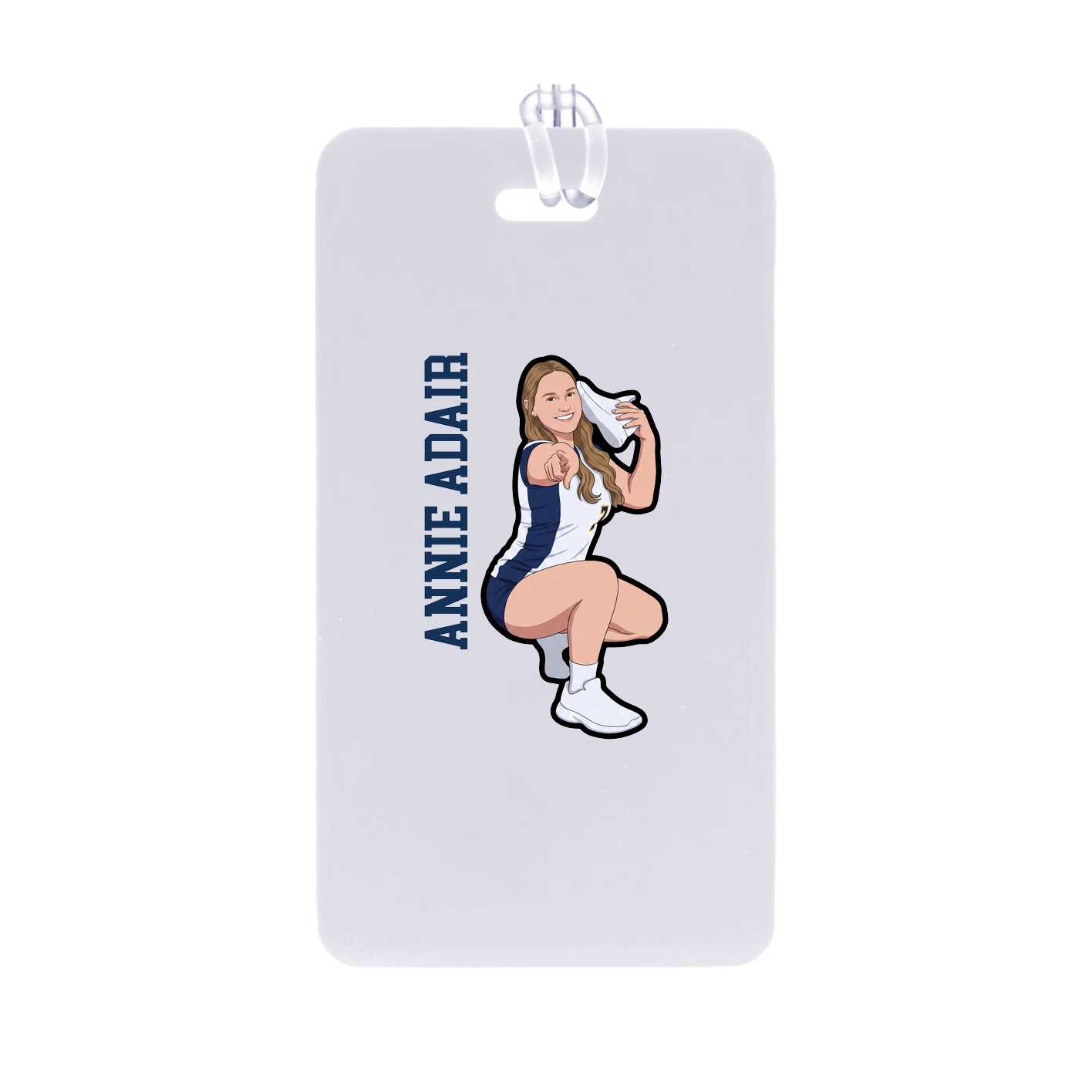 Bag Tag — Name Vertical in Classic