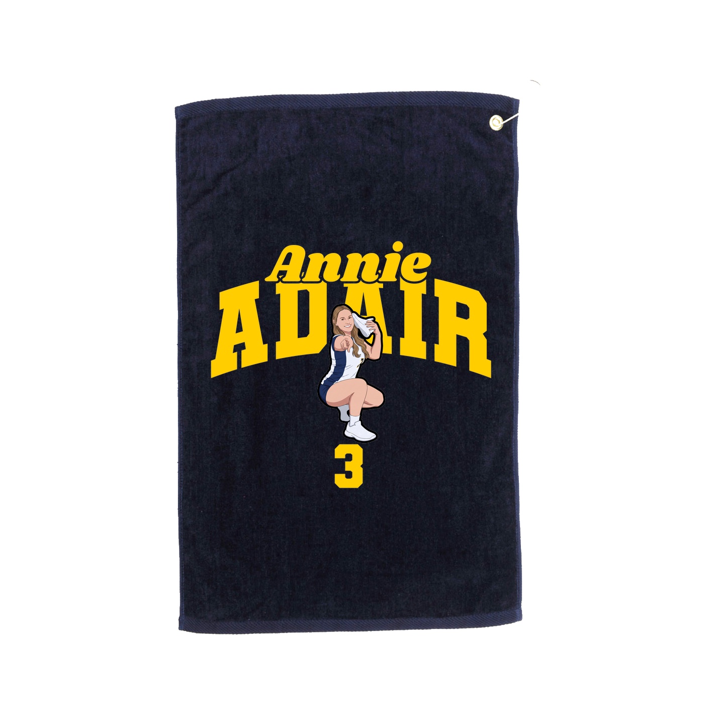 Golf Towel — Signature Arch in Navy