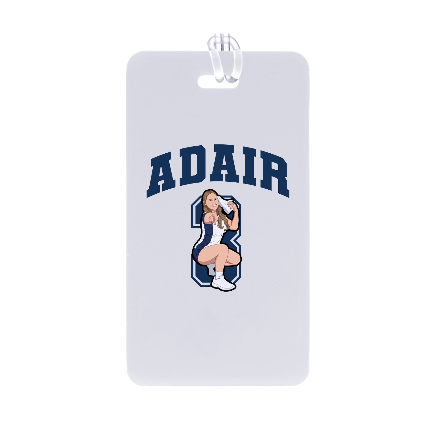 Bag Tag — Number in Classic