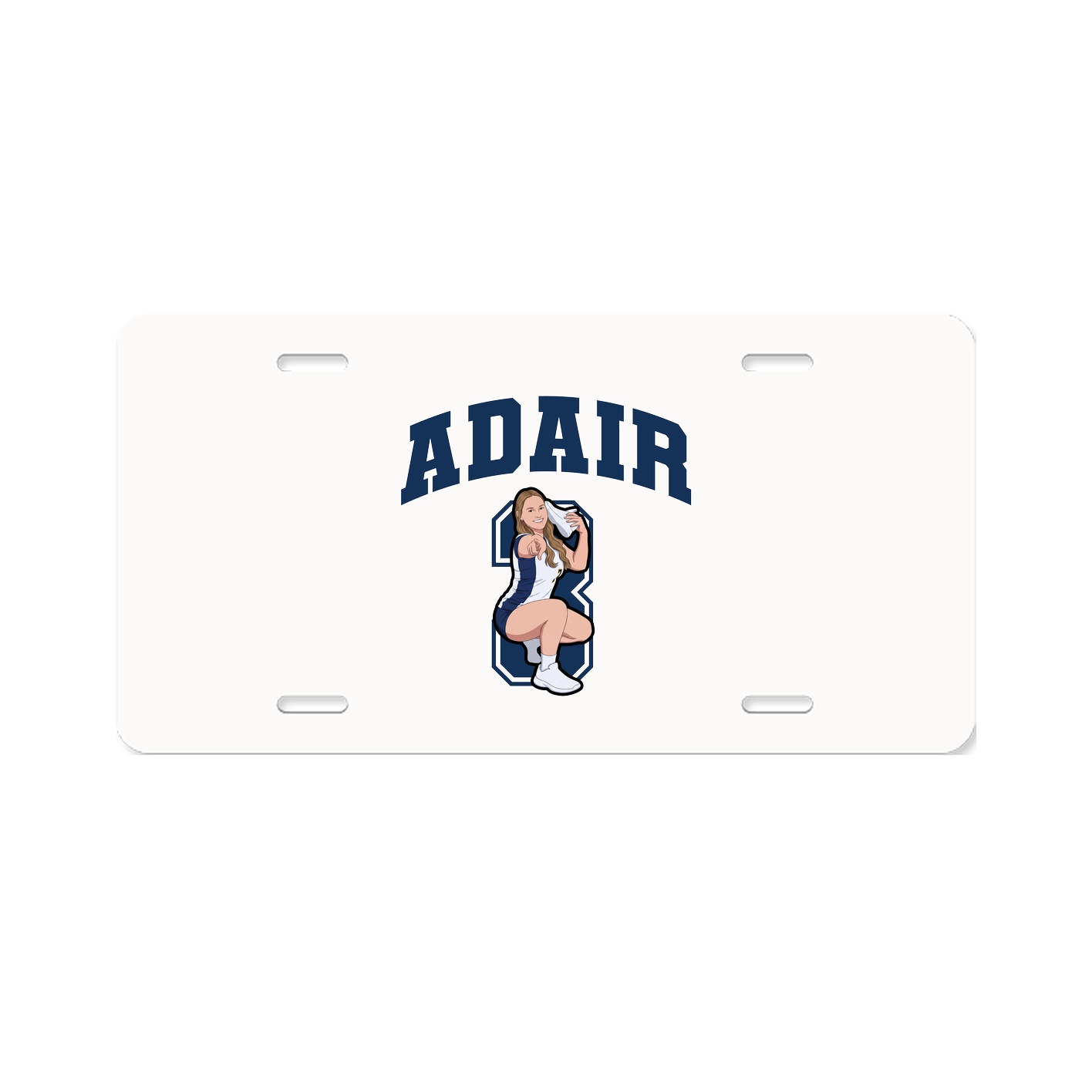 License Plate — Number in Classic