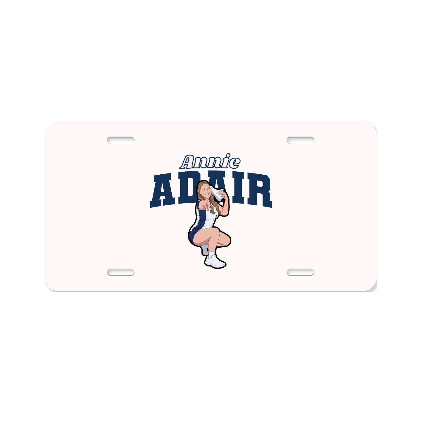License Plate — Name Arch in Classic