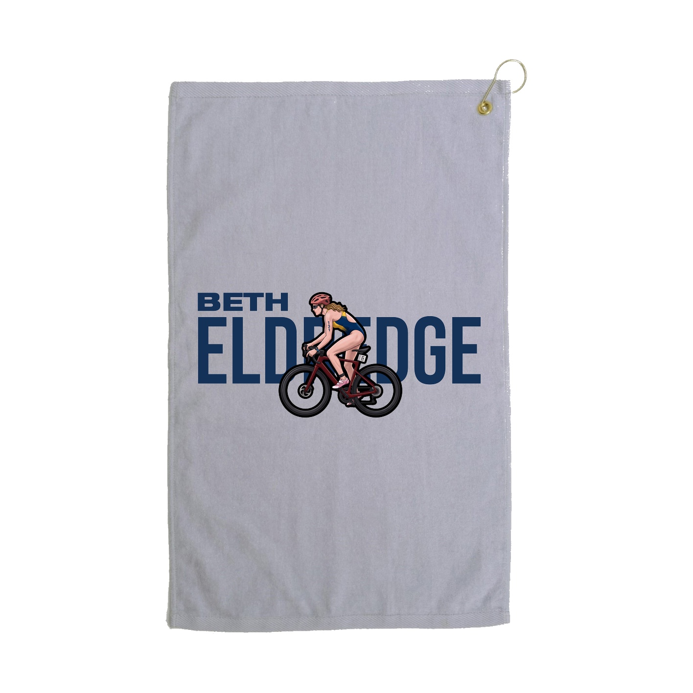 Golf Towel — Player Name in Grey