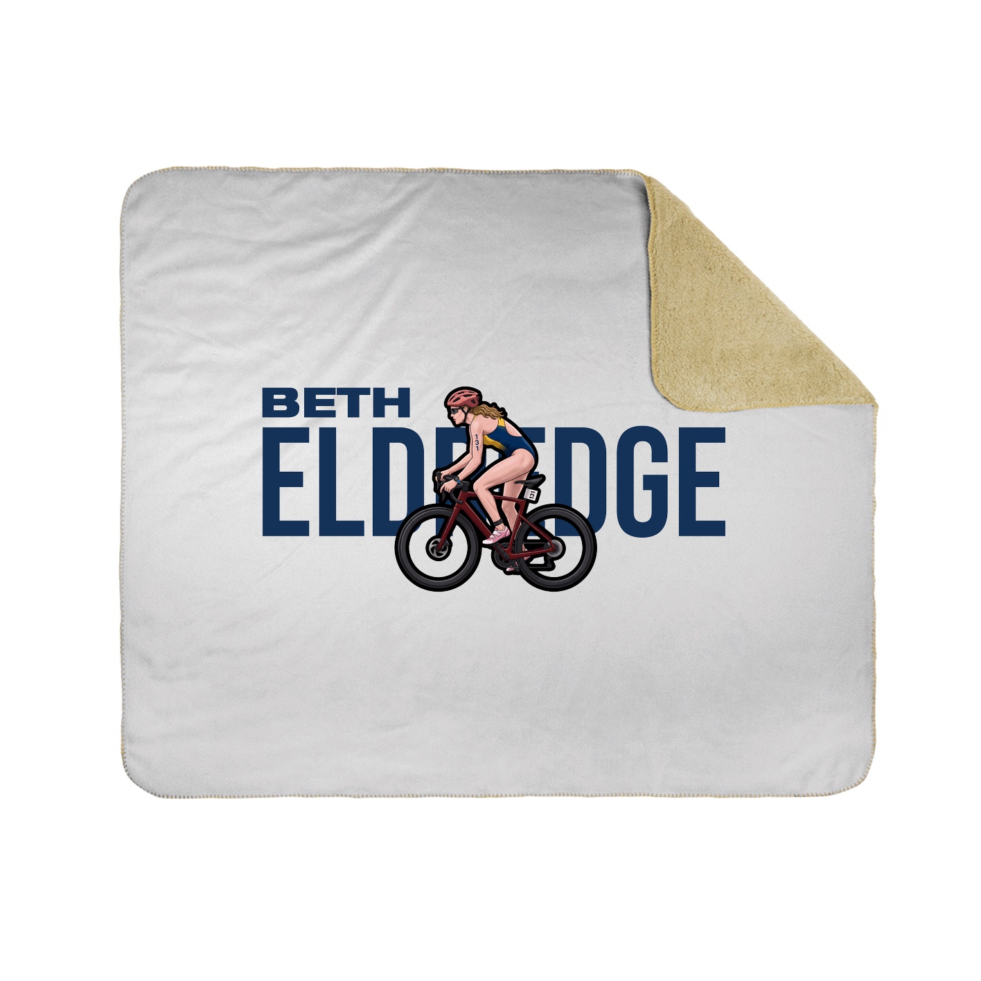 Throw Blanket — Player Name in White