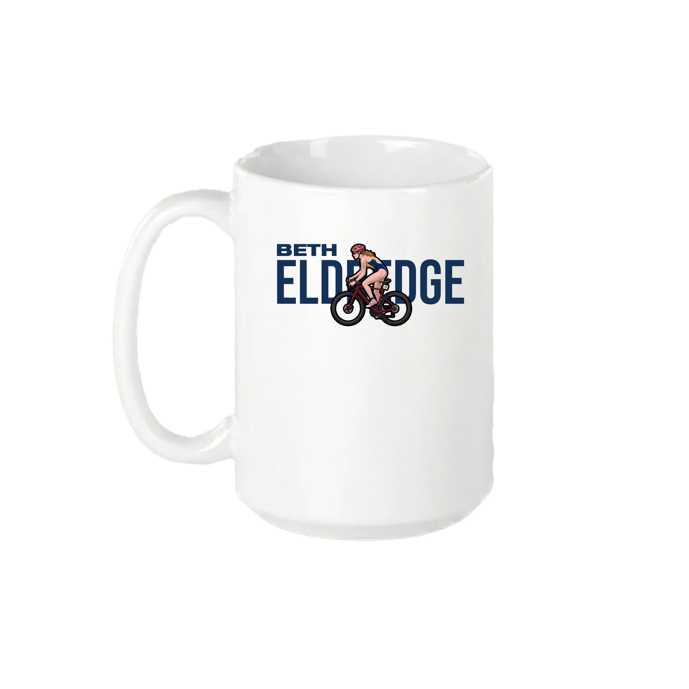 15oz Coffee Mug — Player Name in White