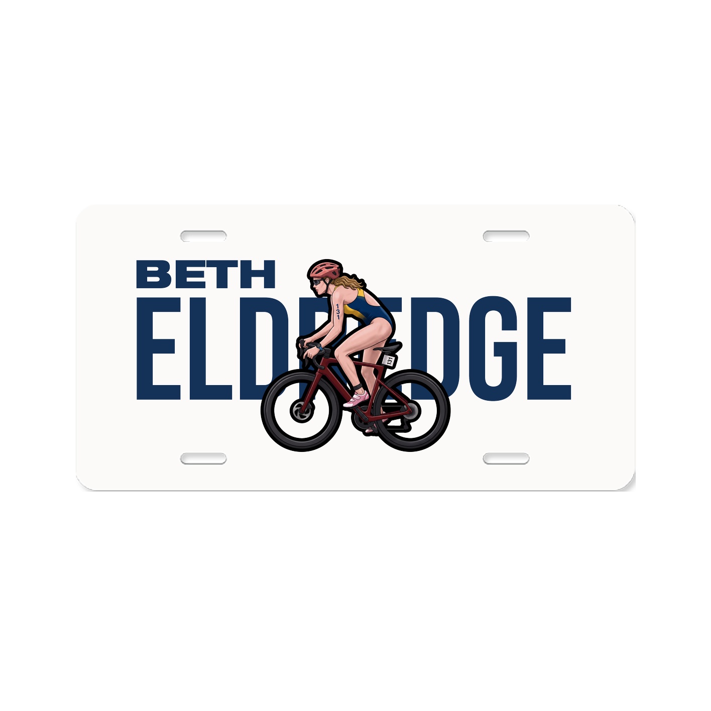 License Plate — Player Name in Classic