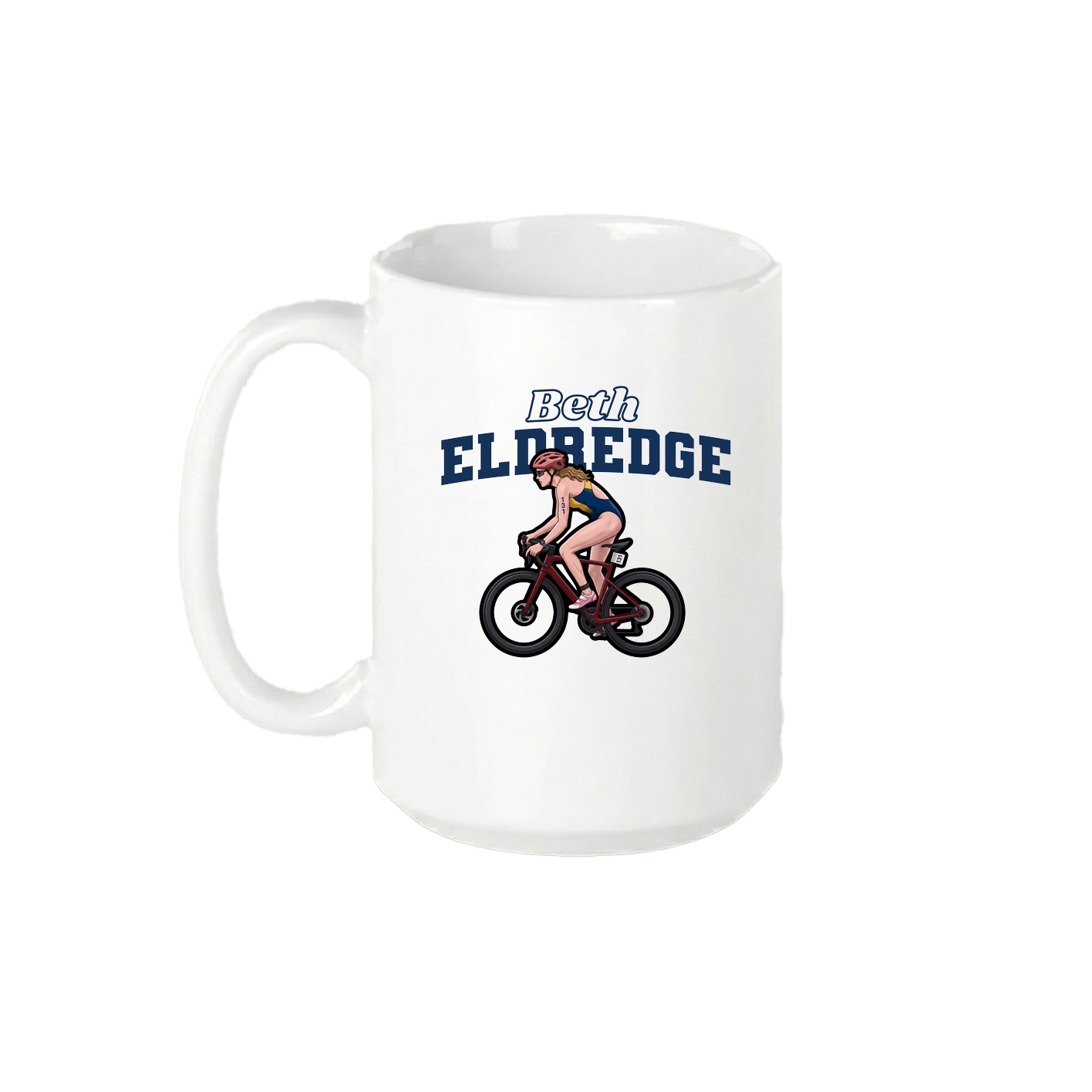 15oz Coffee Mug — Name Arch in White
