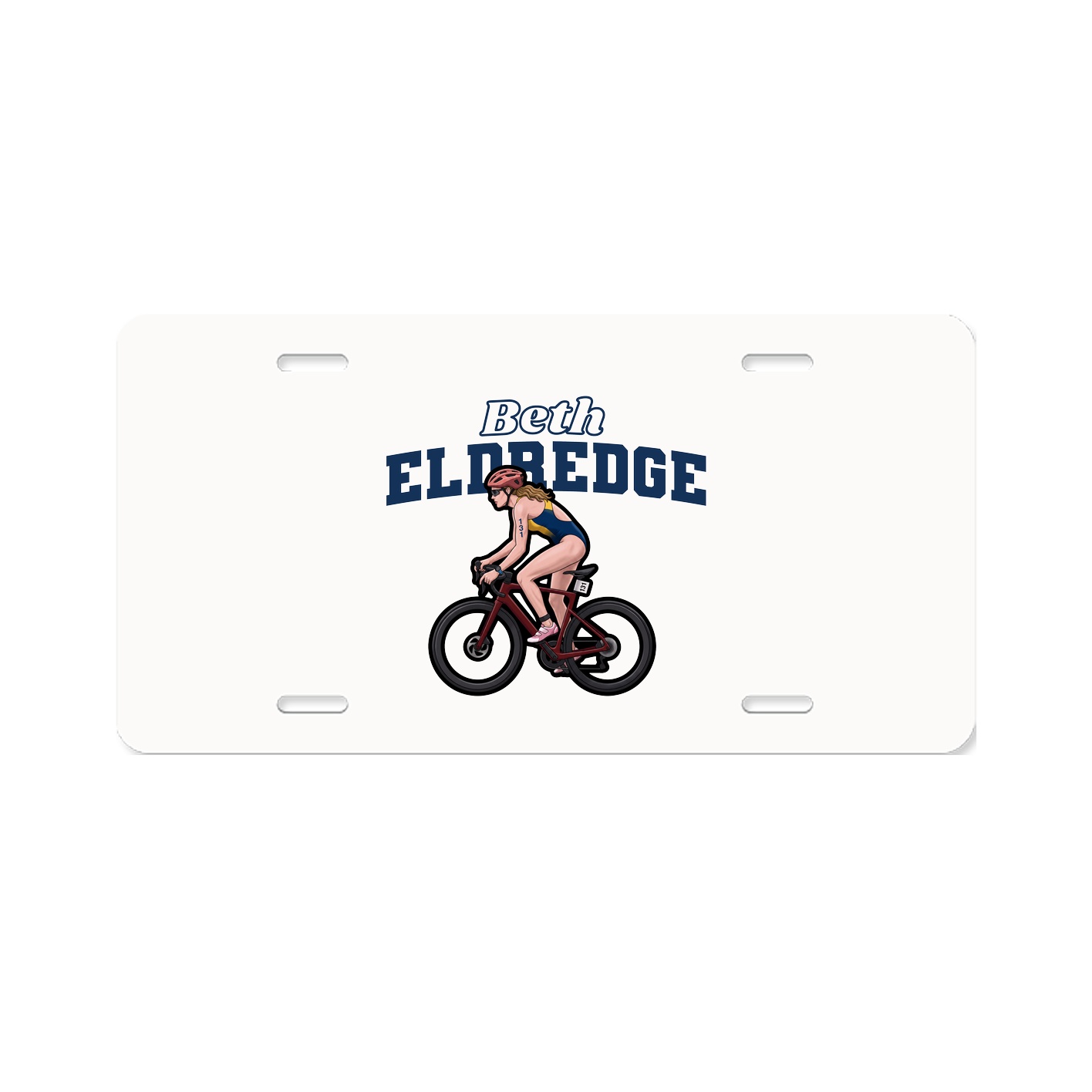 License Plate — Name Arch in Classic