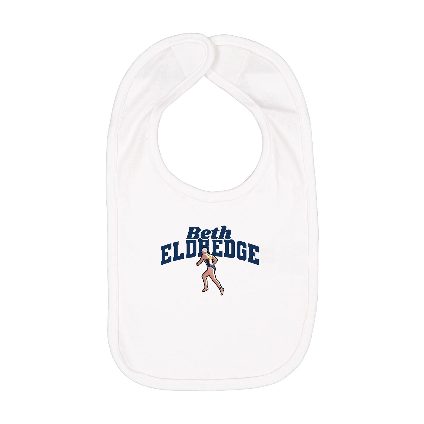 Infant Bib — Signature Arch in White