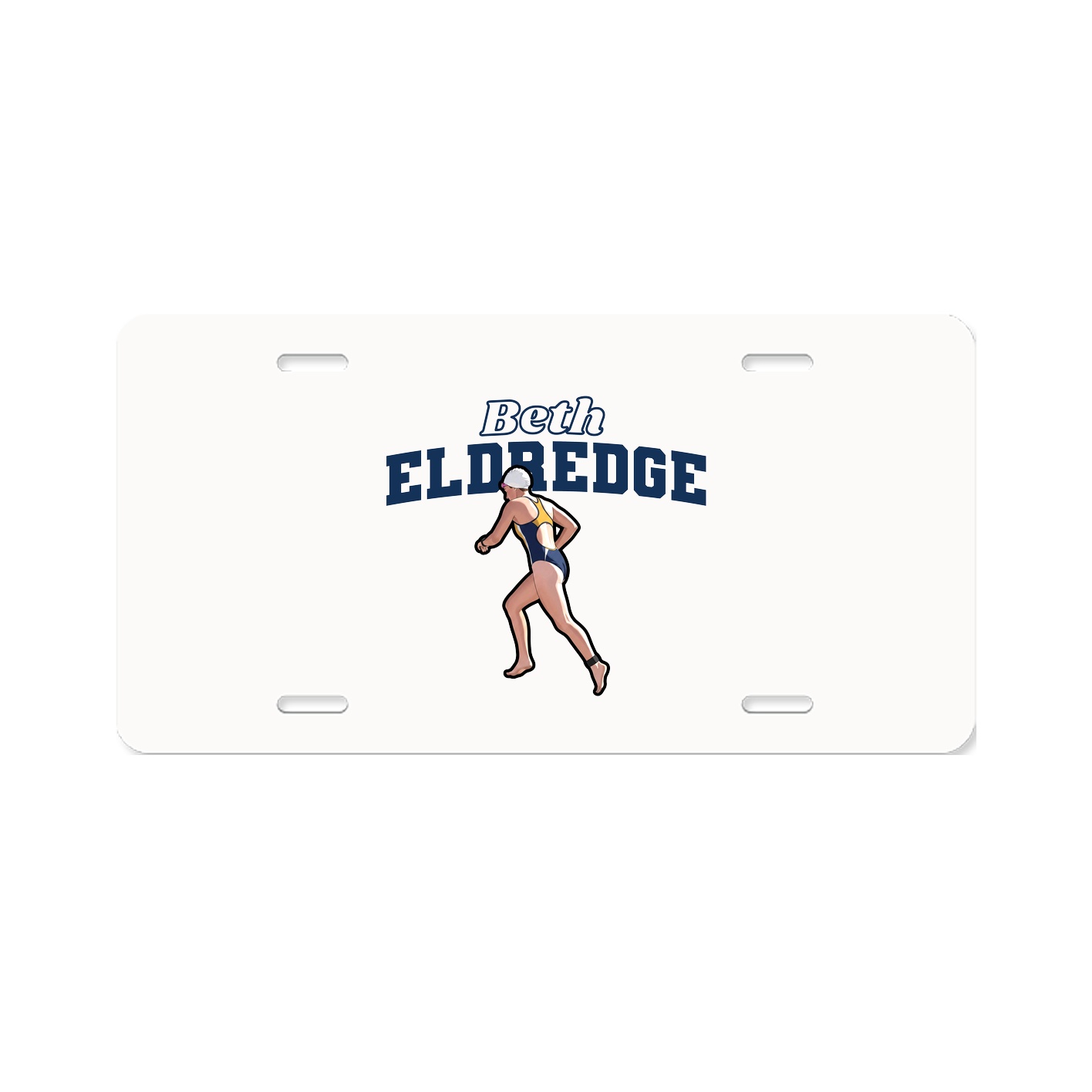 License Plate — Name Arch in Classic