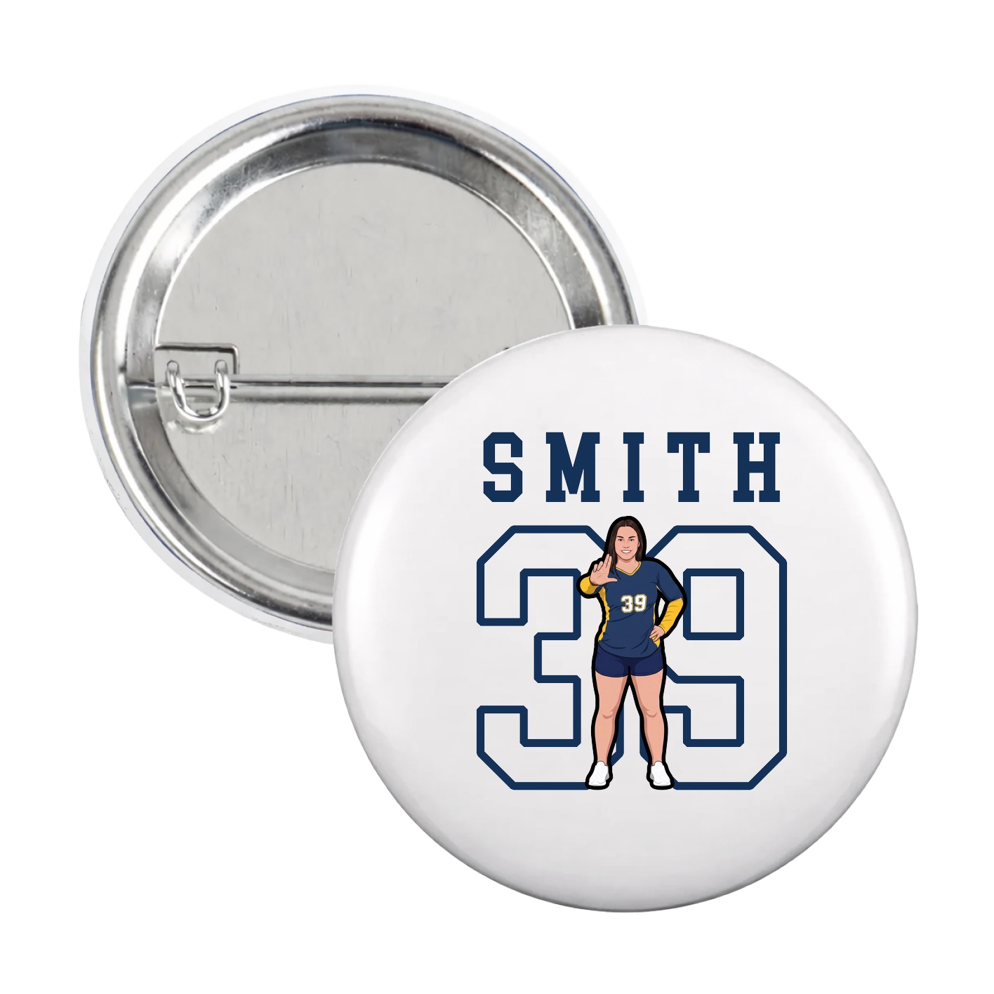 Game Day Button — Shirsey in White