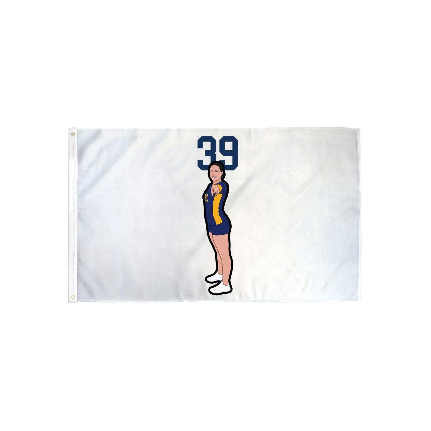 3x5 Flag — Number Top in Classic