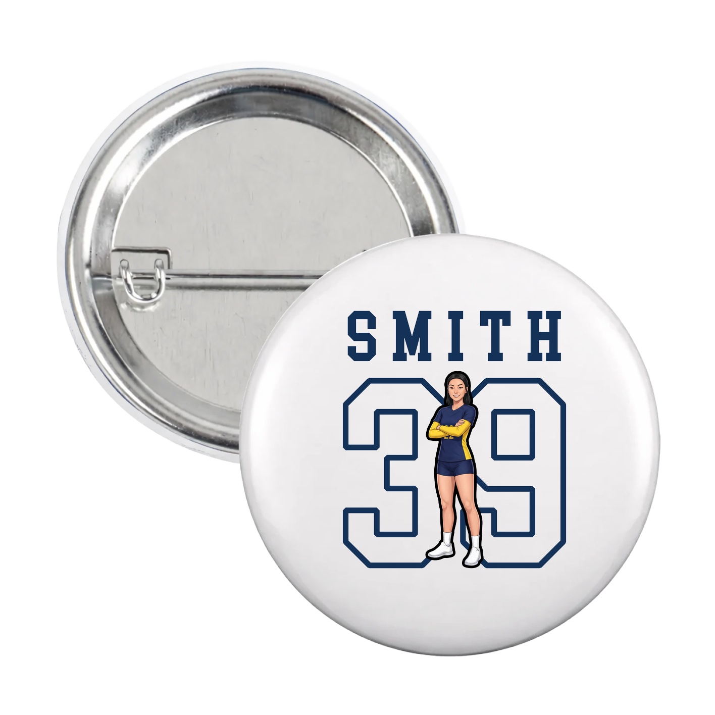 Game Day Button — Shirsey in White