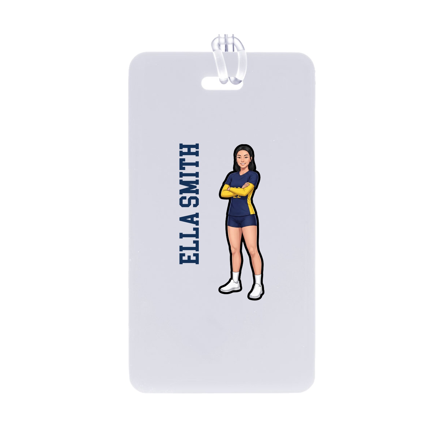 Bag Tag — Name Vertical in Classic