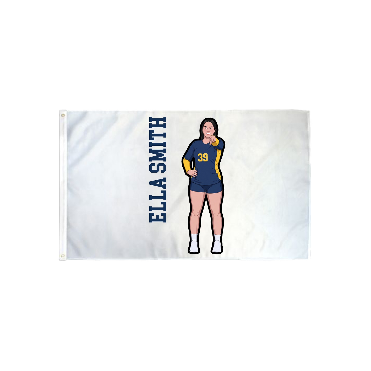 3x5 Flag — Name Vertical in Classic