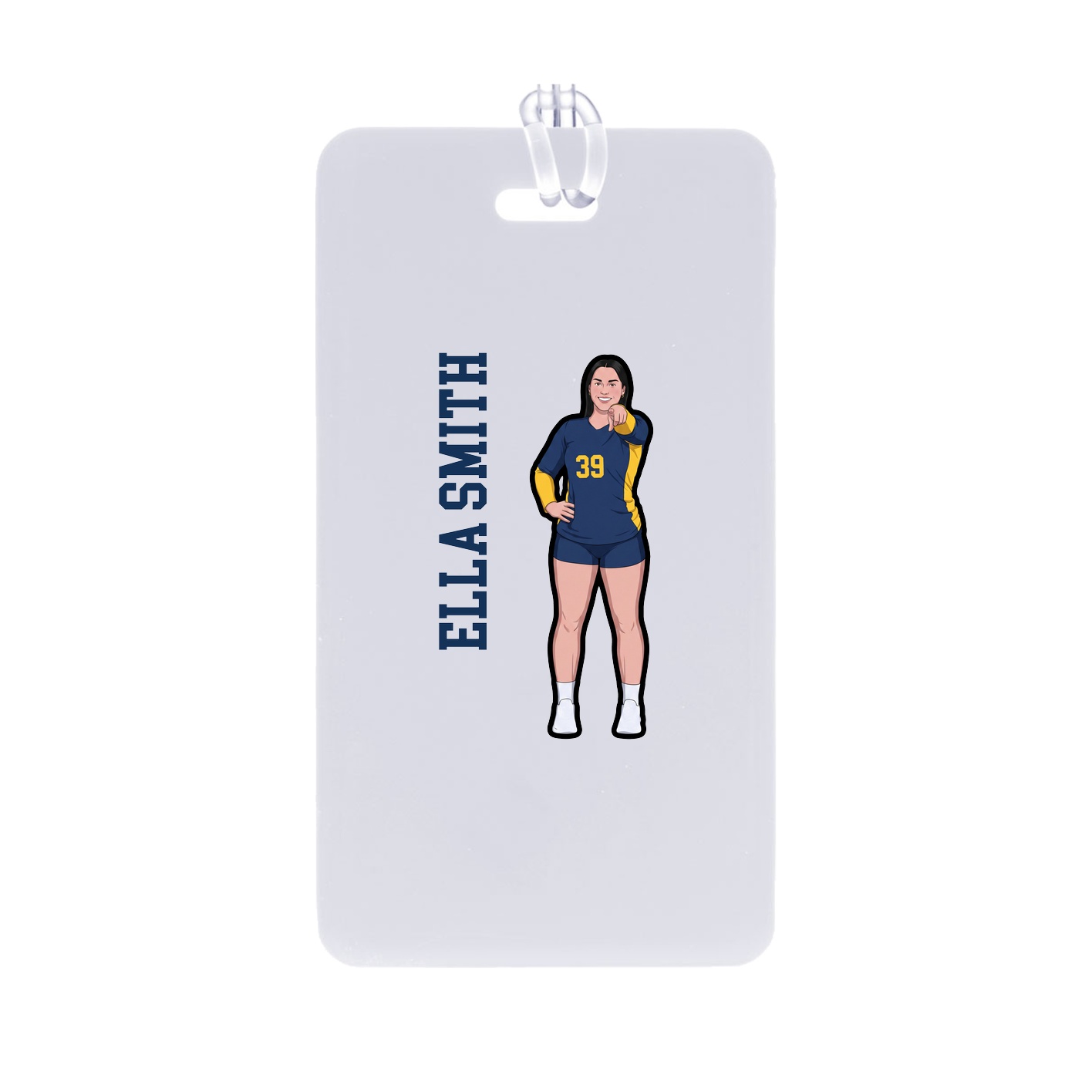 Bag Tag — Name Vertical in Classic