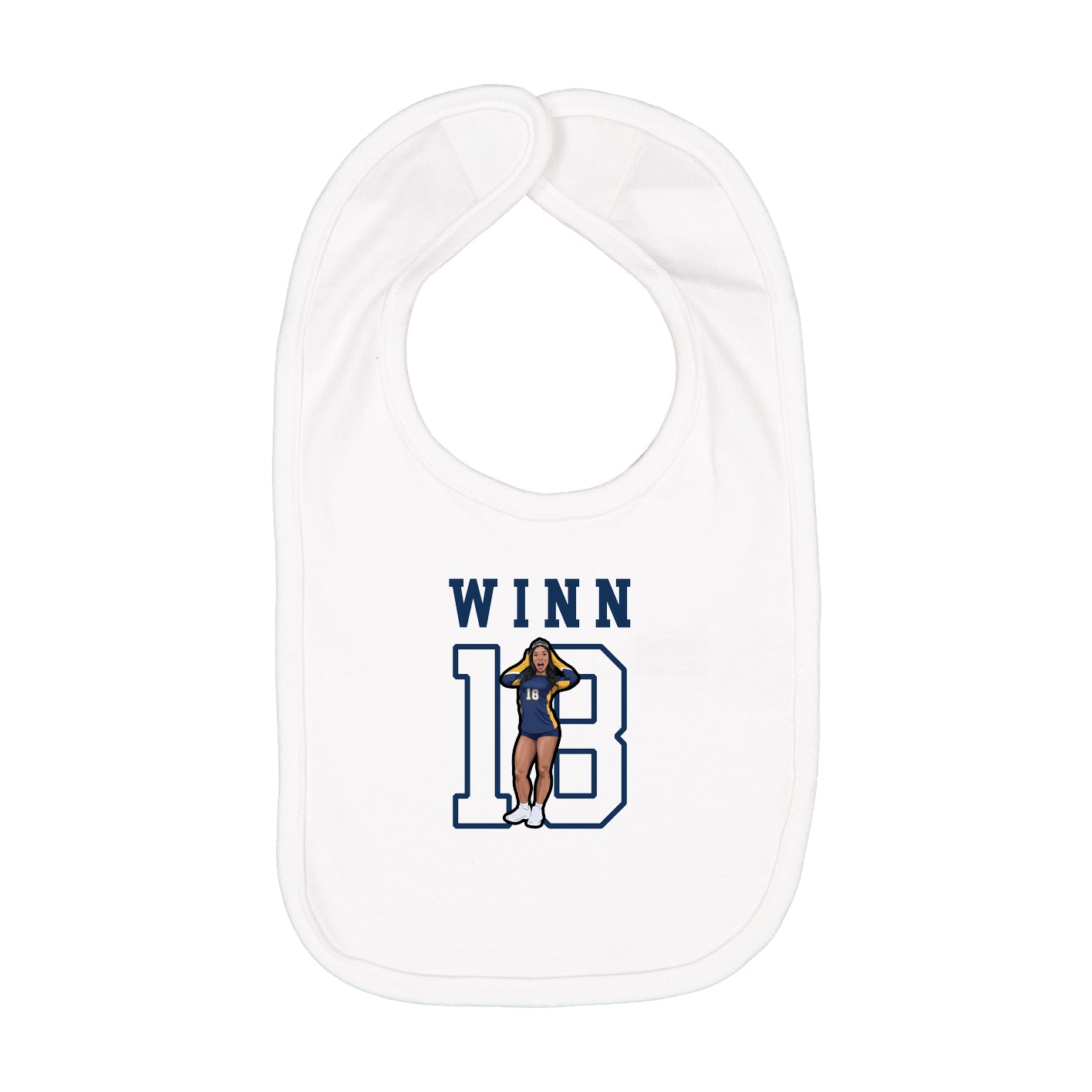 Infant Bib — Shirsey in White