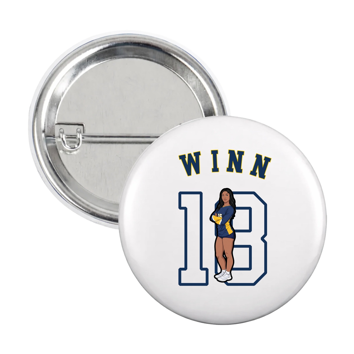 Game Day Button — Shirsey Arch in White