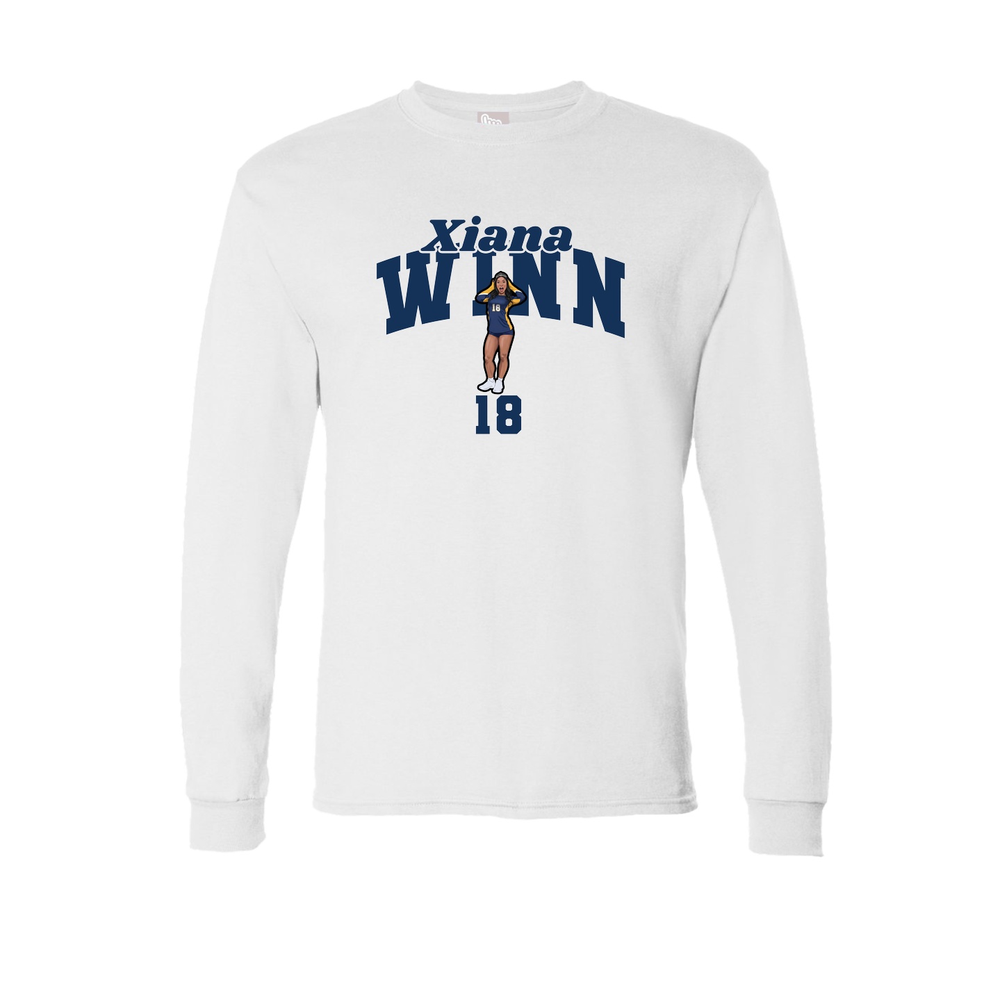 Long Sleeve Tee — Signature Arch in White