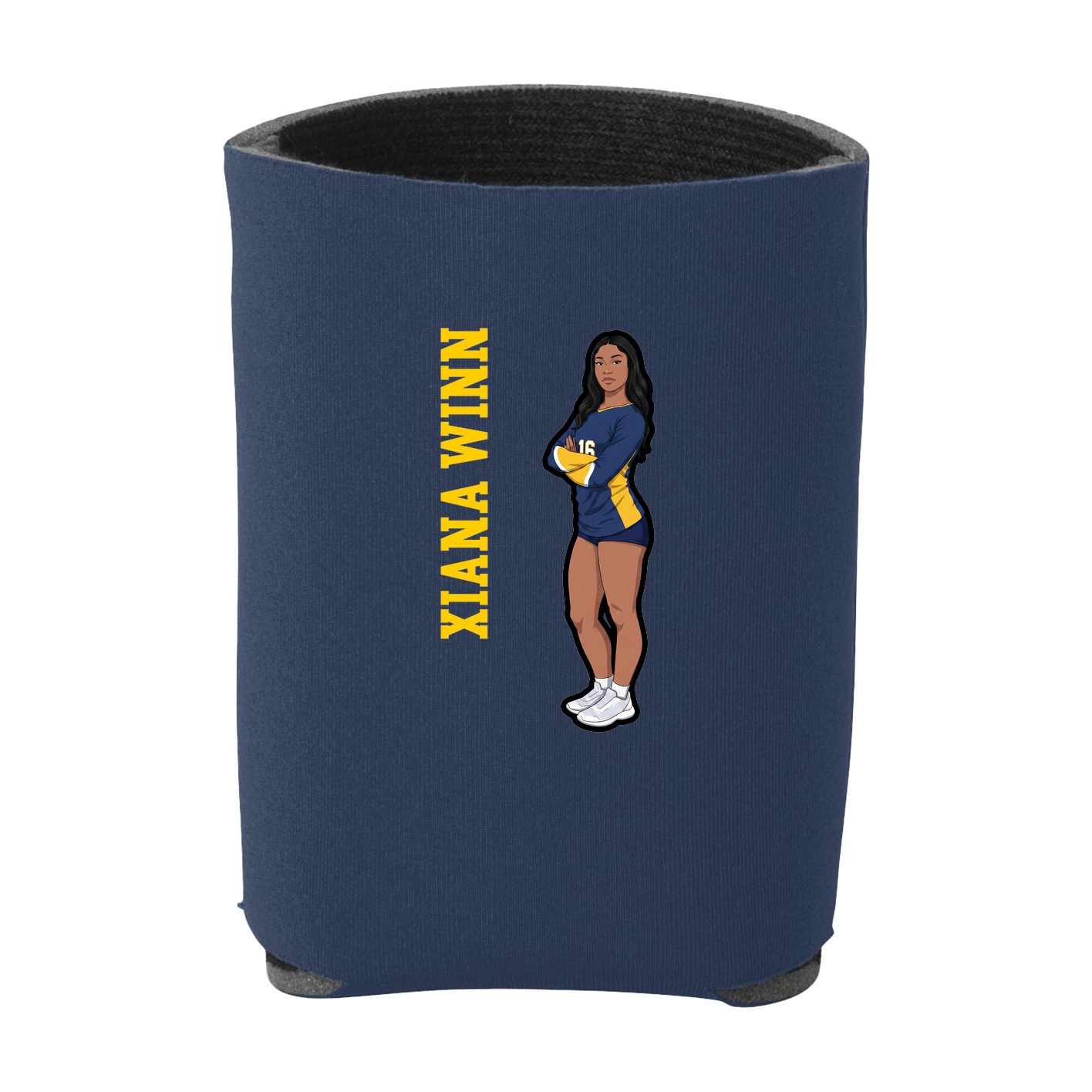 Can Holder — Name Vertical in Navy