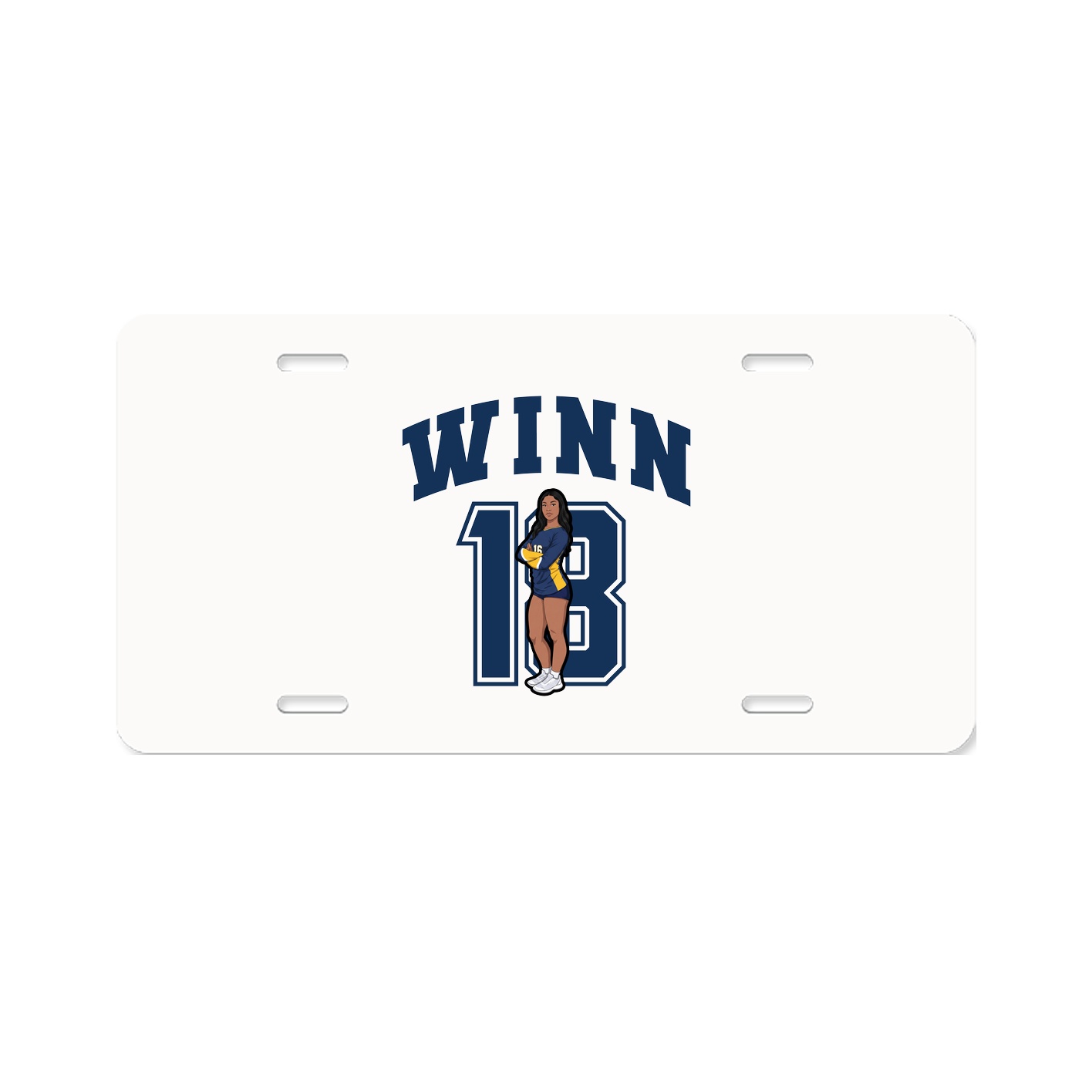 License Plate — Number in Classic
