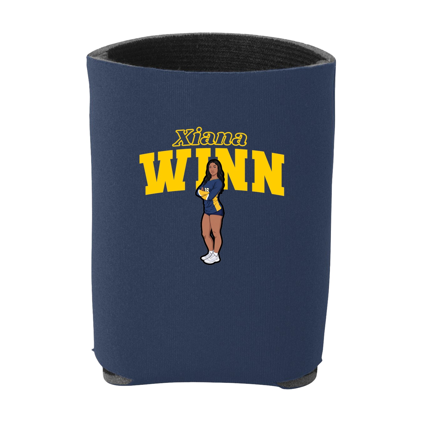 Can Holder — Name Arch in Navy