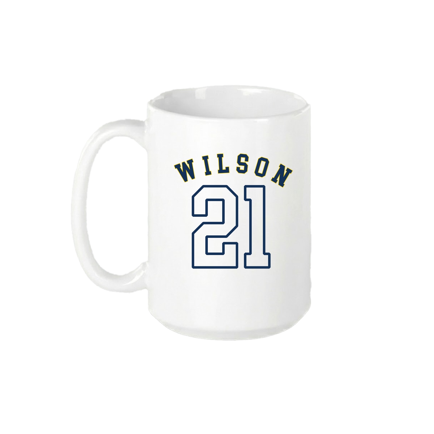 15oz Coffee Mug — Shirsey Arch in White