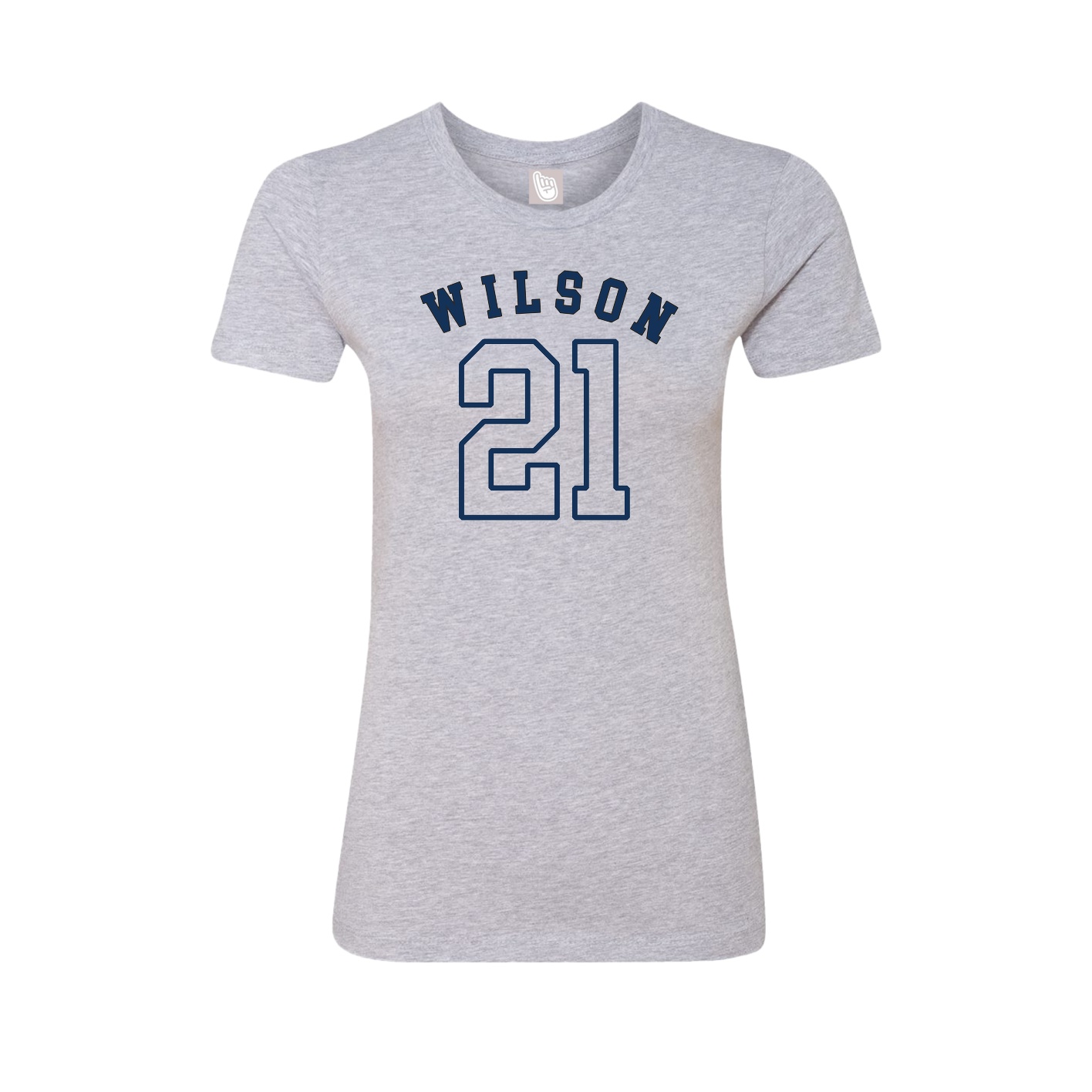 Fitted Women's Tee — Shirsey Arch in Grey