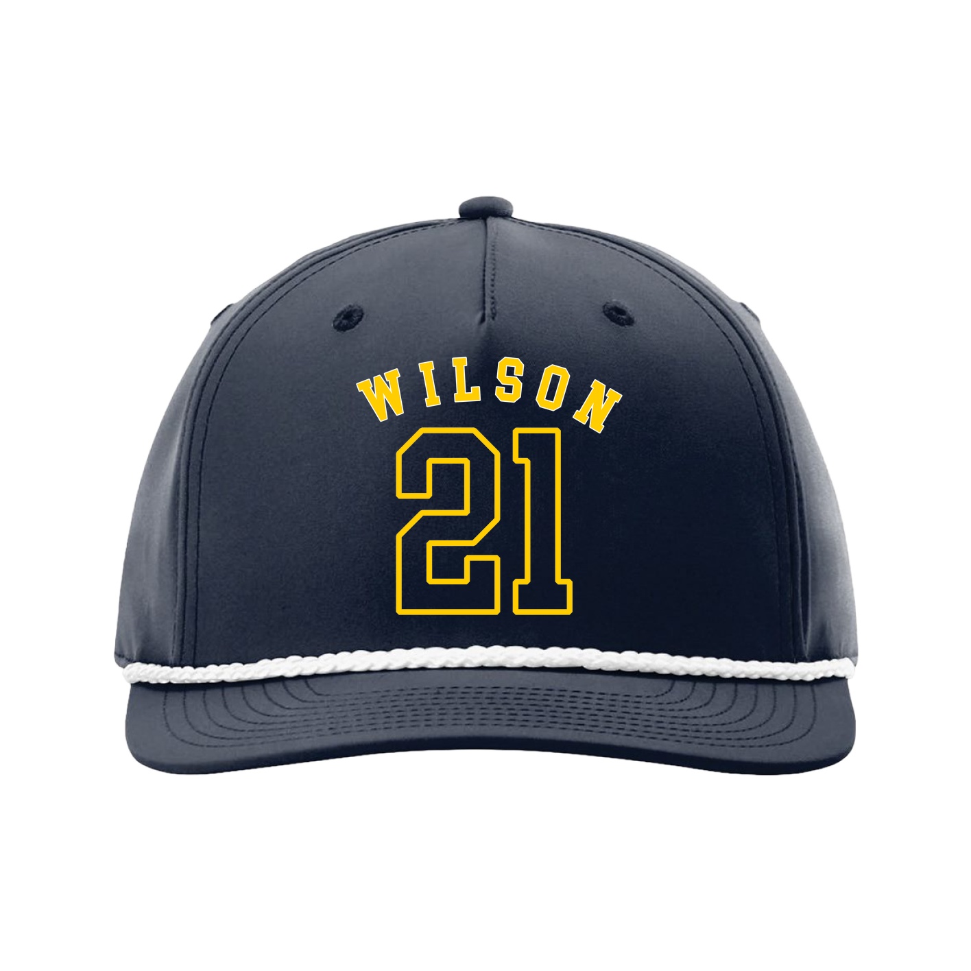 Five-Panel Classic Rope Cap — Shirsey Arch in Navy