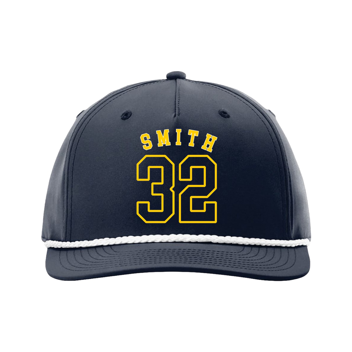 Five-Panel Classic Rope Cap — Shirsey Arch in Navy