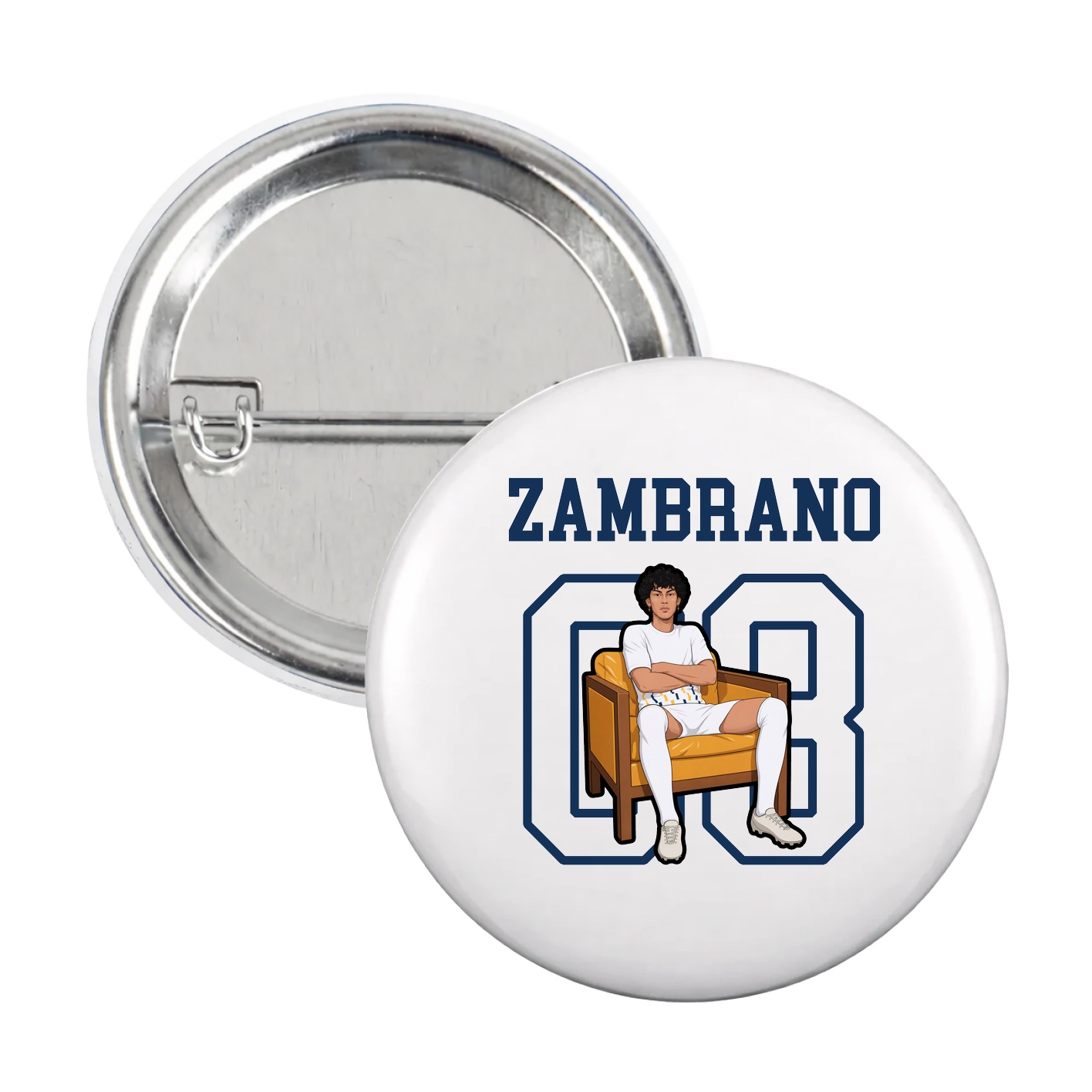 Game Day Button — Shirsey in White