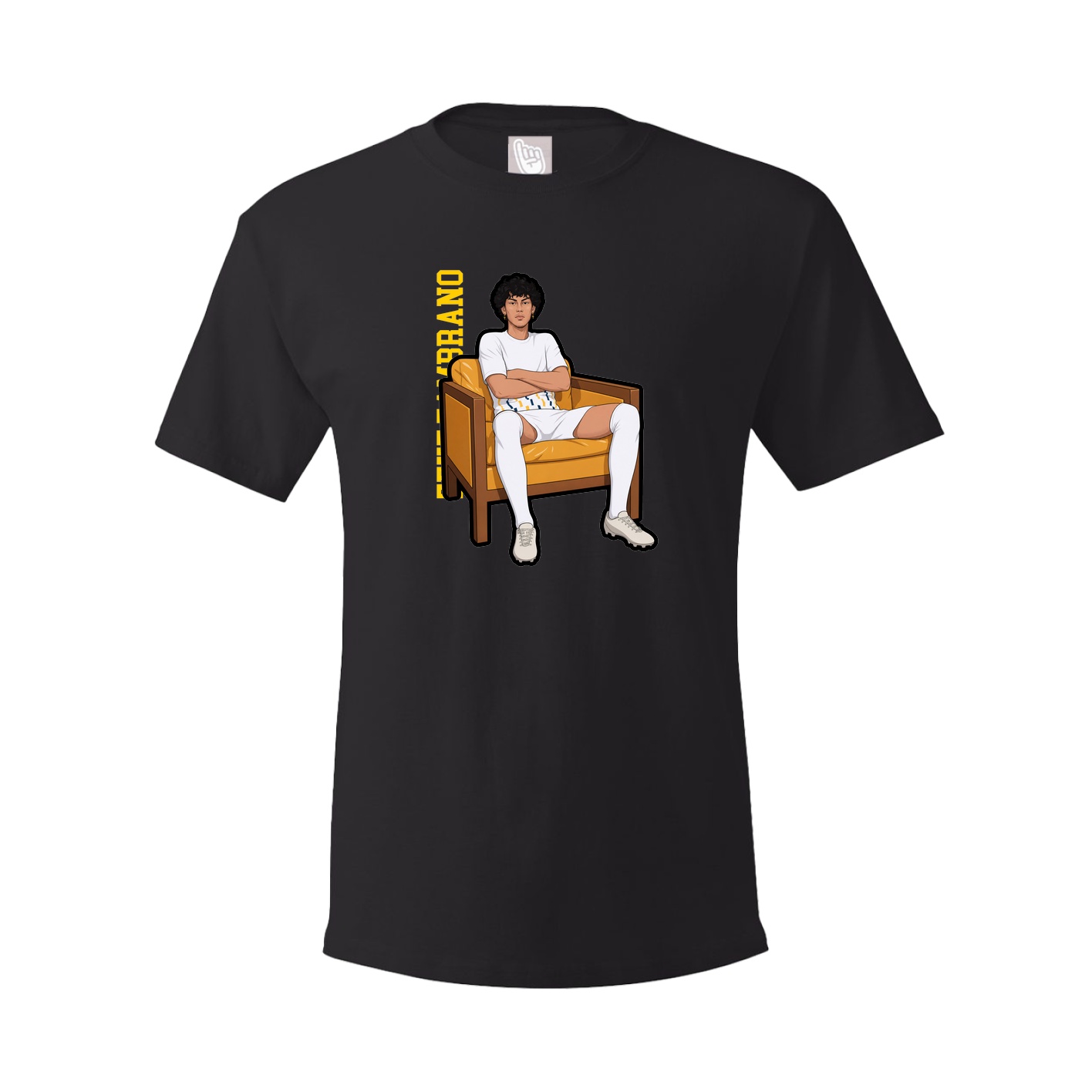 Youth Tee — Name Vertical in Black